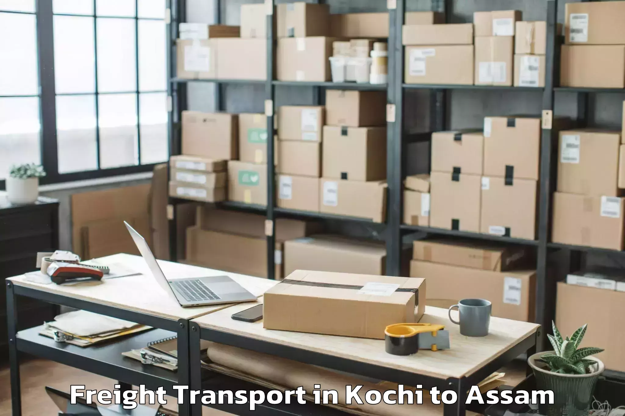 Efficient Kochi to Kampur Town Freight Transport